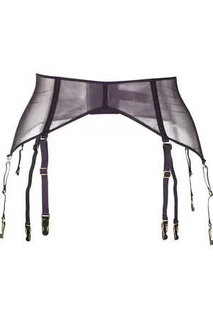MAISON CLOSE Sheer garter belt