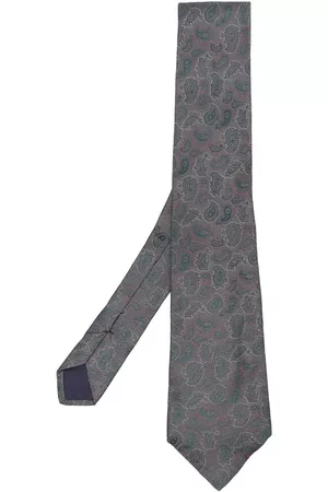 VERSACE 1970s paisley-print silk tie