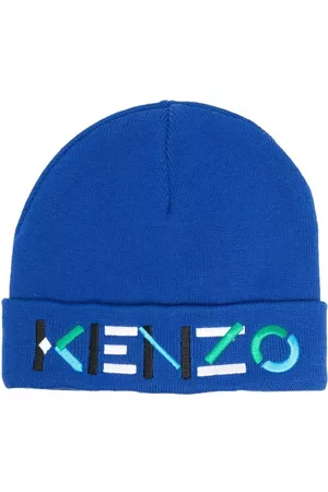 Kenzo Kids Logo-embroidered knit beanie