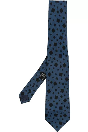 Versace Pre-Owned 1970s square-print linen tie