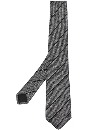 VERSACE 1970s diagonal-stripe silk tie