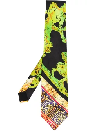 VERSACE 1990s graphic-print silk tie