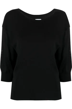Malo Fine-knit short-sleeve top