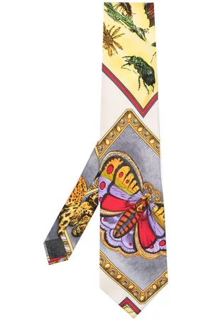 Versace Pre-Owned Men Neckties - 1990s insect-print silk tie