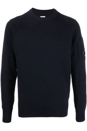 C.P. Company Lens-embellished crewneck jumper