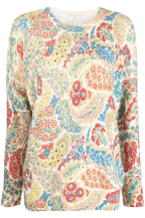 Etro Abstract-print long-sleeve jumper