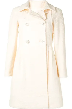 CHANEL 1990s double-breasted boucl?? coat