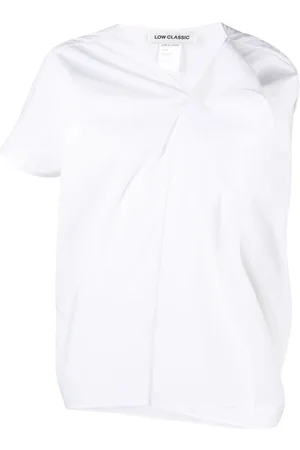 Low Classic Folded-detail blouse
