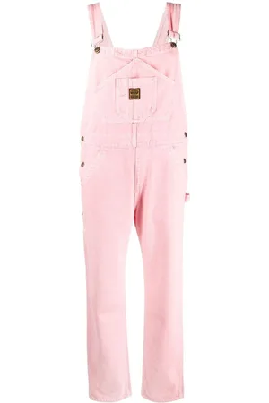 Womens 2024 pink dungarees