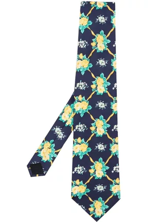 Versace Pre-Owned Men Neckties - 1990s floral-print silk tie