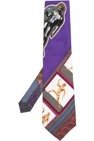 Versace Pre-Owned 1990s graphic-print silk tie