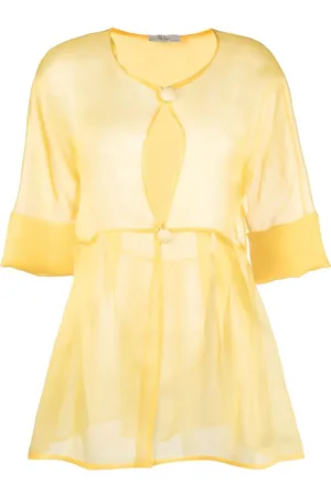 FELY CAMPO Sheer peplum jacket