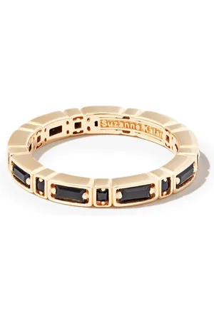 Suzanne Kalan 18kt yellow Inlay Sideways sapphire eternity band ring