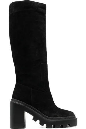 vic matiè Suede knee-length boots
