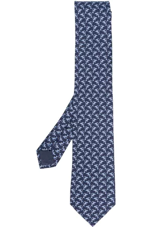 Salvatore Ferragamo Graphic-print silk tie