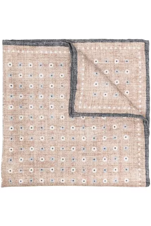 Brunello Cucinelli Spot-print pocket square