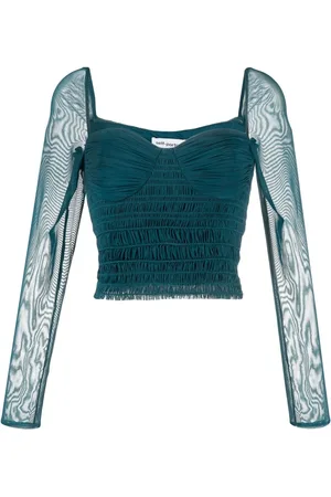 Self-Portrait Gathered-detail long-sleeve top