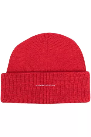 MM6 MAISON MARGIELA Embroidered-logo knitted beanie