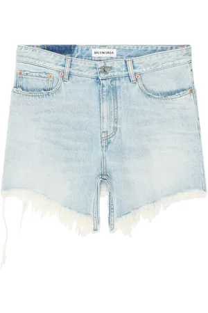 Balenciaga Cut-up denim miniskirt