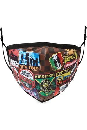Sprayground Badge-print face mask