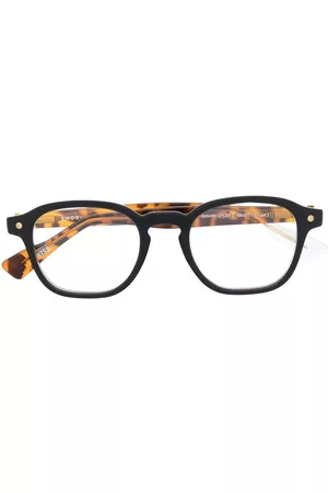 SNOB Tortoiseshell-effect square-frame glasses