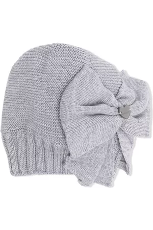 MONNALISA Bow-detail knitted hat