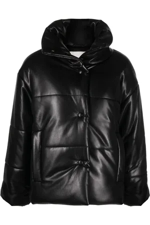 Nanushka Hide padded short faux-leather jacket