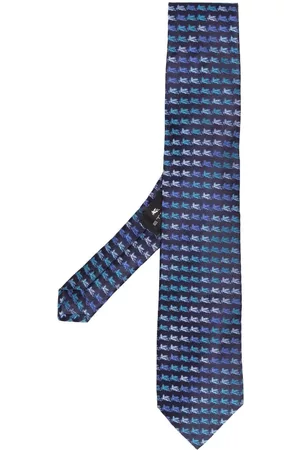 ETRO Pegasus jacquard silk tie