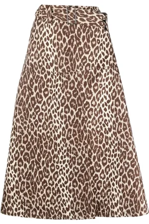 Jil Sander Leopard-print midi skirt