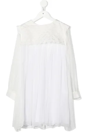 Chloé Ruffle-detail silk ceremony dress