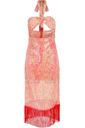 Olympiah Paisley-print halterneck midi dress