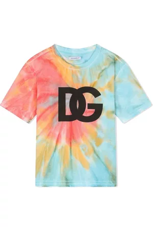 Dolce & Gabbana Logo-print tie-dye T-shirt