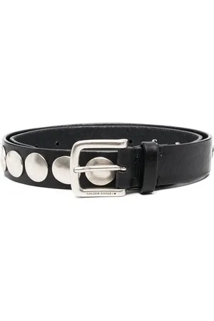 Golden Goose Leather studded belt