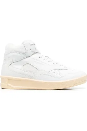 Jil Sander Basket mid leather sneakers