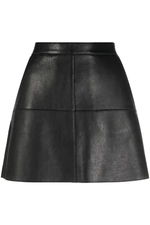 P.A.R.O.S.H. Leather mini skirt