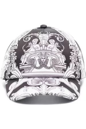 Versace Baroque-print cap