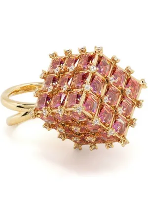 Swarovski Women's Matrix Ring - Pink - Rings