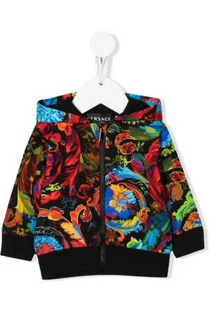 VERSACE Graphic print hooded jacket