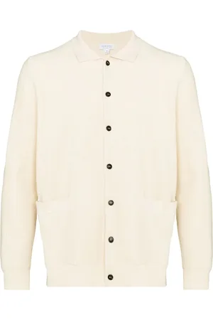 Sunspel Buttoned-up knitted cardigan