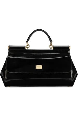 Dolce & Gabbana Elongated Sicily patent leather top-handle bag