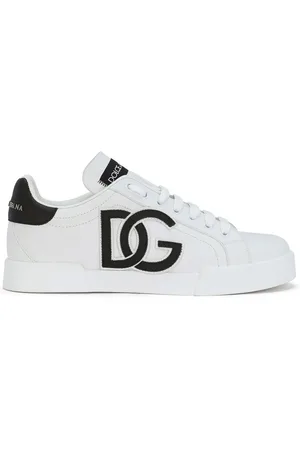 Dolce & Gabbana Portofino logo-tag leather sneakers