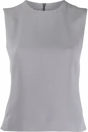 Giorgio Armani 1990s round-neck sleeveless top