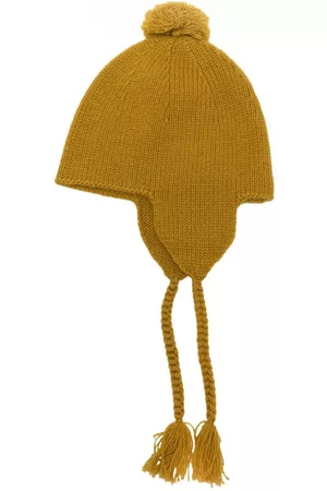 Bonpoint Pompom-detail knitted beanie