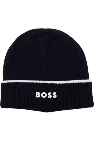 BOSS Kidswear Logo-print knitted beanie