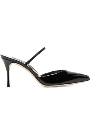 Sergio Rossi Godiva leather 75mm heel pumps