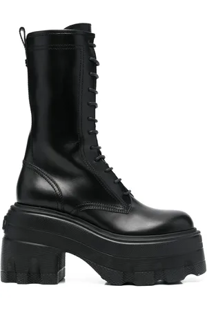 Casadei Maxi lace-up army 120mm boots