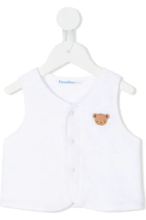 Familiar Embroidered-teddy vest