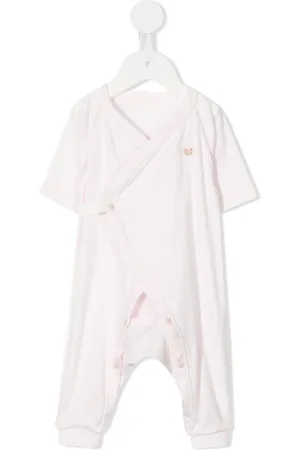 Familiar Embroidered-teddy crossover pajamas