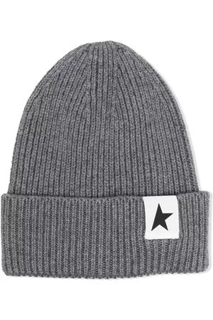 Golden Goose Knitted logo-patch beanie