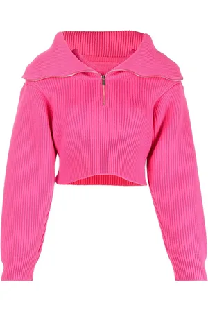 Jacquemus Zip-up neck cropped jumper